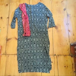 LAST CHANCE 7/10 ✨ Rayon Shift Dress with Scarf/Belt